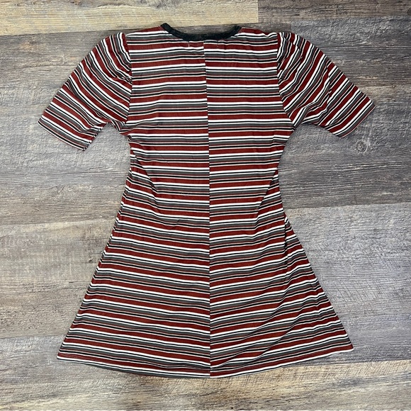 C&C California brown and gray striped dress size small S B48 - Picture 4 of 4